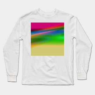 PINK GREEN ORANGE TEXTURE ART Long Sleeve T-Shirt